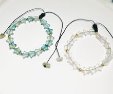 Load image into Gallery viewer, Adjustable Black &amp; White star Bracelet Set
