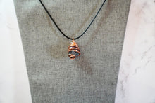 Load image into Gallery viewer, Bloodstone Crystal Pendant Wrapped in bare soft Copper
