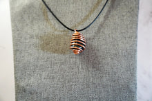 Load image into Gallery viewer, Bloodstone Crystal Pendant Wrapped in bare soft Copper
