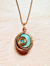 Load image into Gallery viewer, Copper Wrapped Turquoise Healing Stone
