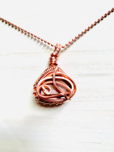 Load image into Gallery viewer, Copper Wrapped Brown Jasper Pyramid
